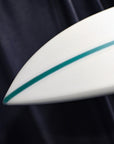 Aloha S Flyer 5F Future Shadow Force Surfboard - 6'6 - Clear/Aqua Stringer