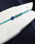 Aloha S Flyer 5F Future Shadow Force Surfboard - 6'6 - Clear/Aqua Stringer