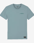 Aloha Shapers Badge T-Shirt – Unisex Short Sleeve Tee - Slate Blue - ManGo Surfing