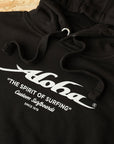 Aloha Spirit of Surfing Hoody – Unisex Hoodie - Black - ManGo Surfing