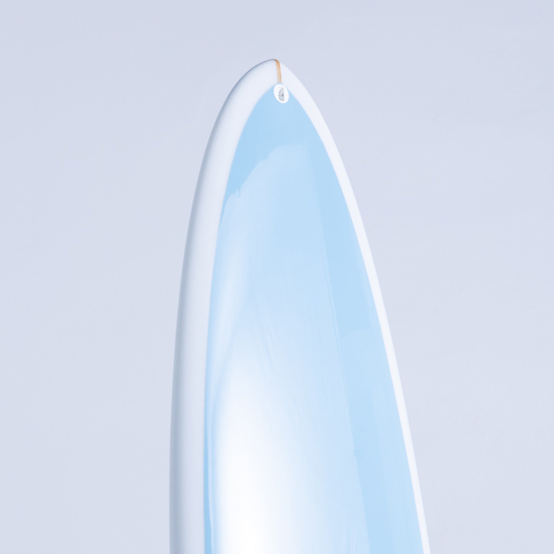 Aloha Twin Pin PU Tint Polish Surfboard 3F (FCSII) - Sky