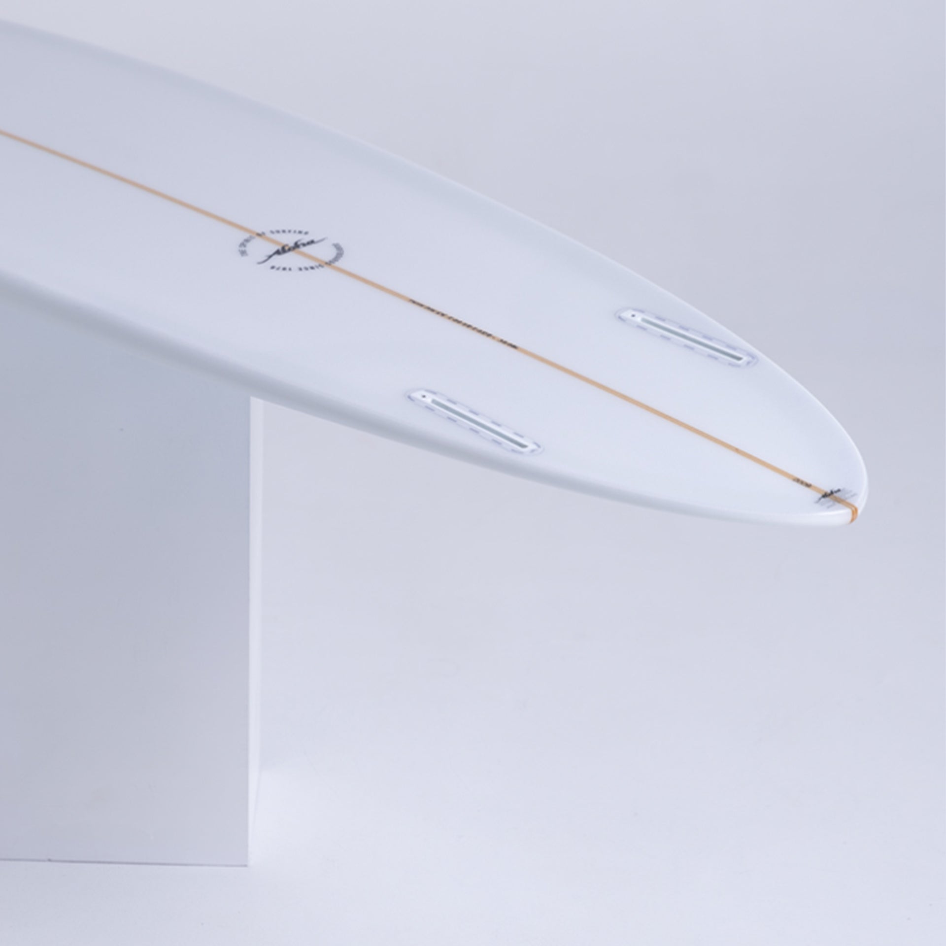 Aloha Twin Pin PU Tint Polish Surfboard 3F (FCSII) - Sky