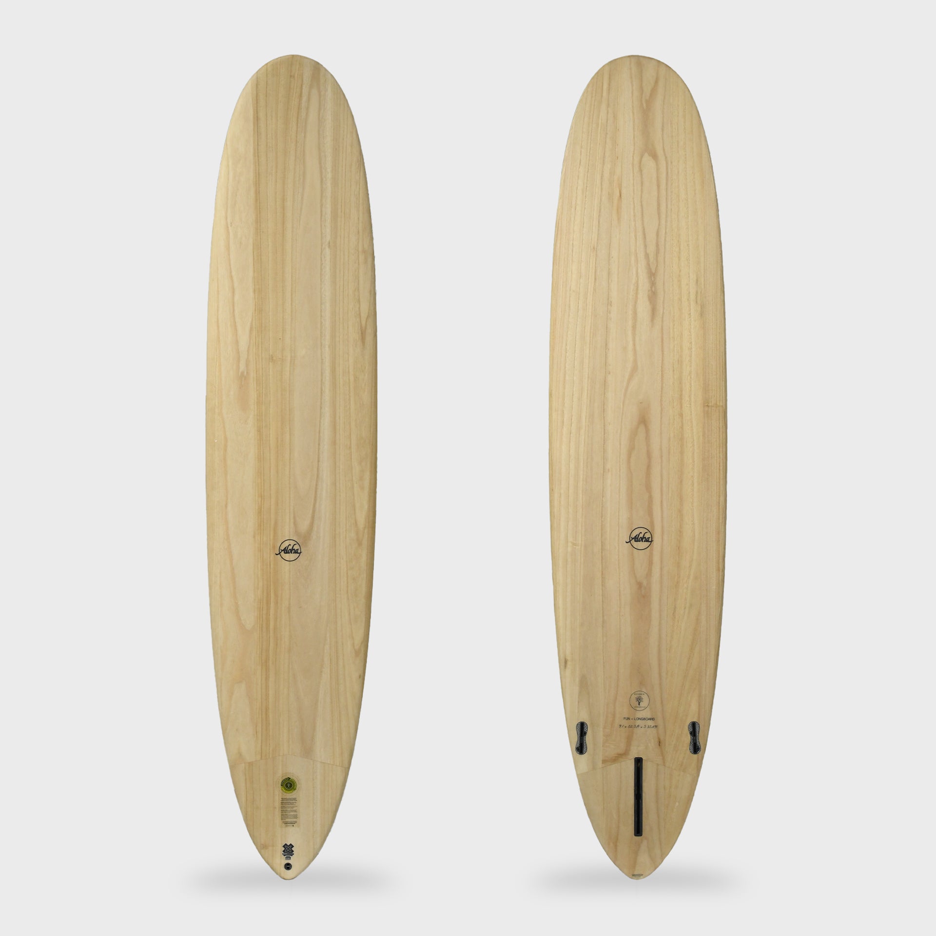 Aloha - Fun division longboard - 9'1 x 22 3/4 x 3 - 72.89 LTRS - FCS 2 - 2+1 - ManGo Surfing