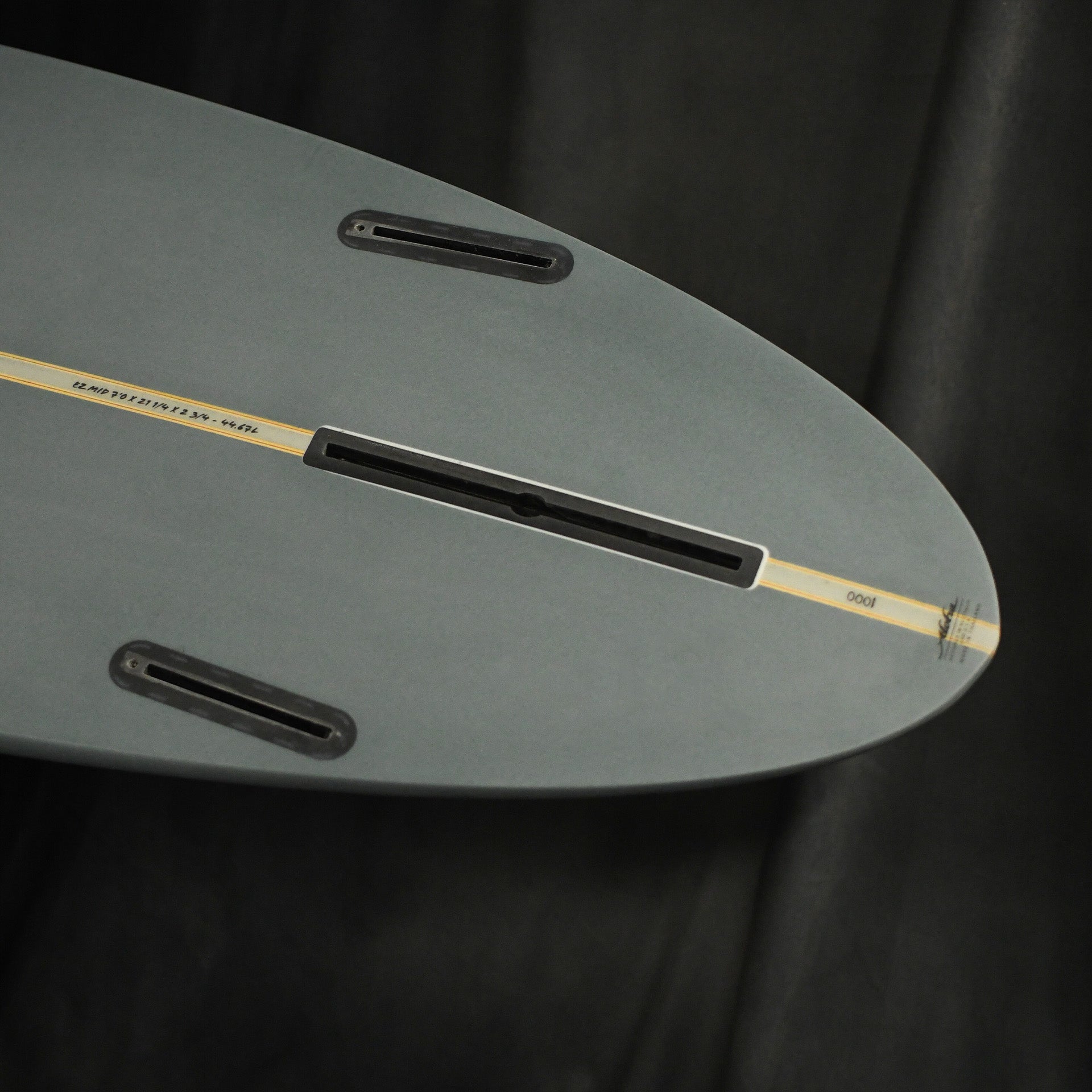 Aloha EZ-Mid PU PVCP Fun Surfboard 3F (1+2Future) - Steel Blue