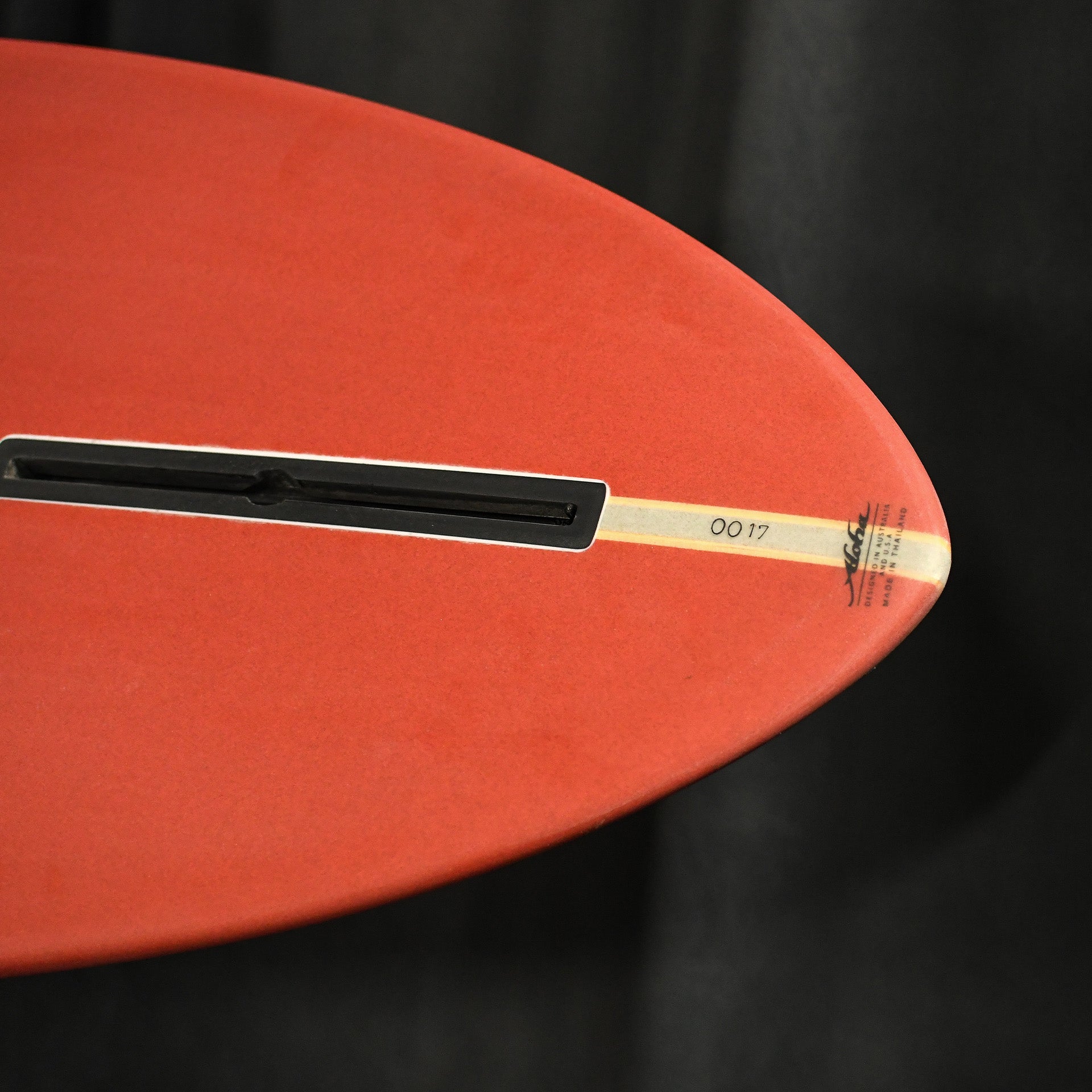 Aloha PinTail Noserider Longboard Tint &amp; Polish Surfboard - Blood Red