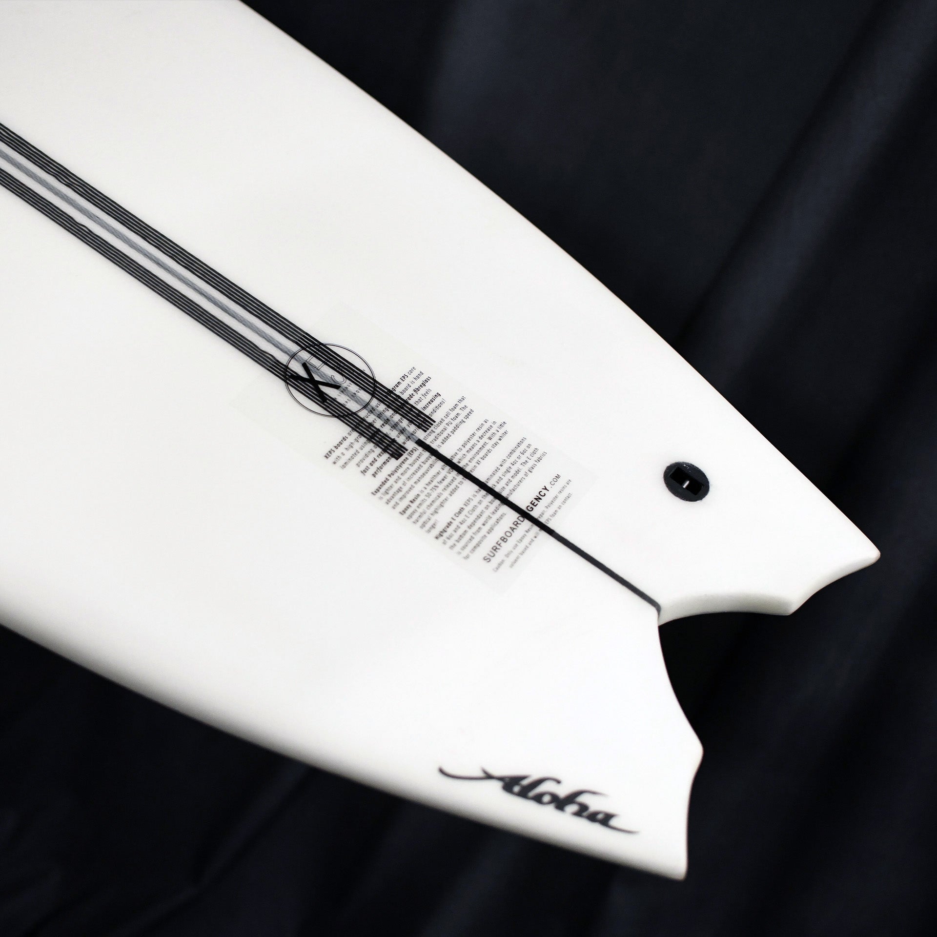 Aloha Sequoia CFD Fish Surfboard - Clear
