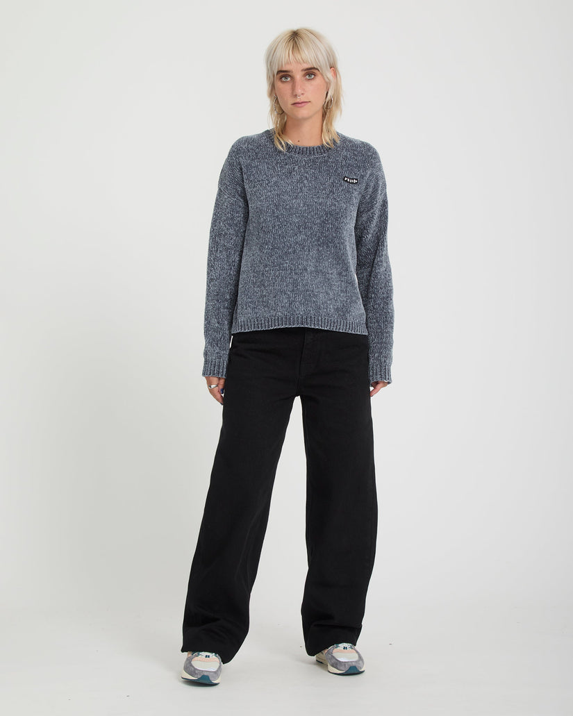 Volcom Womens Bubble Tease Sweater - Storm Blue
