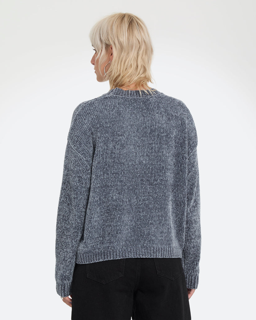 Volcom Womens Bubble Tease Sweater - Storm Blue