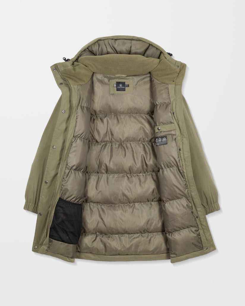 Volcom Womens Sleepi Puff Up Parka - Wintermoss - ManGo Surfing