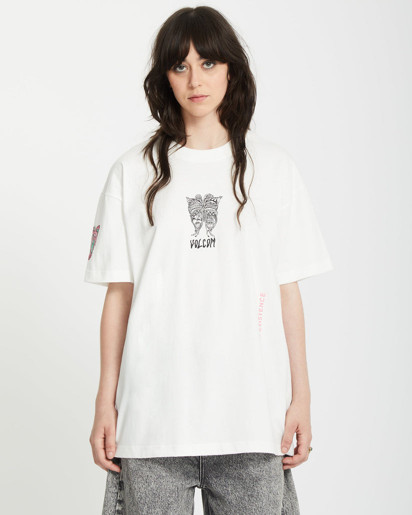 Volcom Womens Alix 3 T-Shirt - Snow White - ManGo Surfing