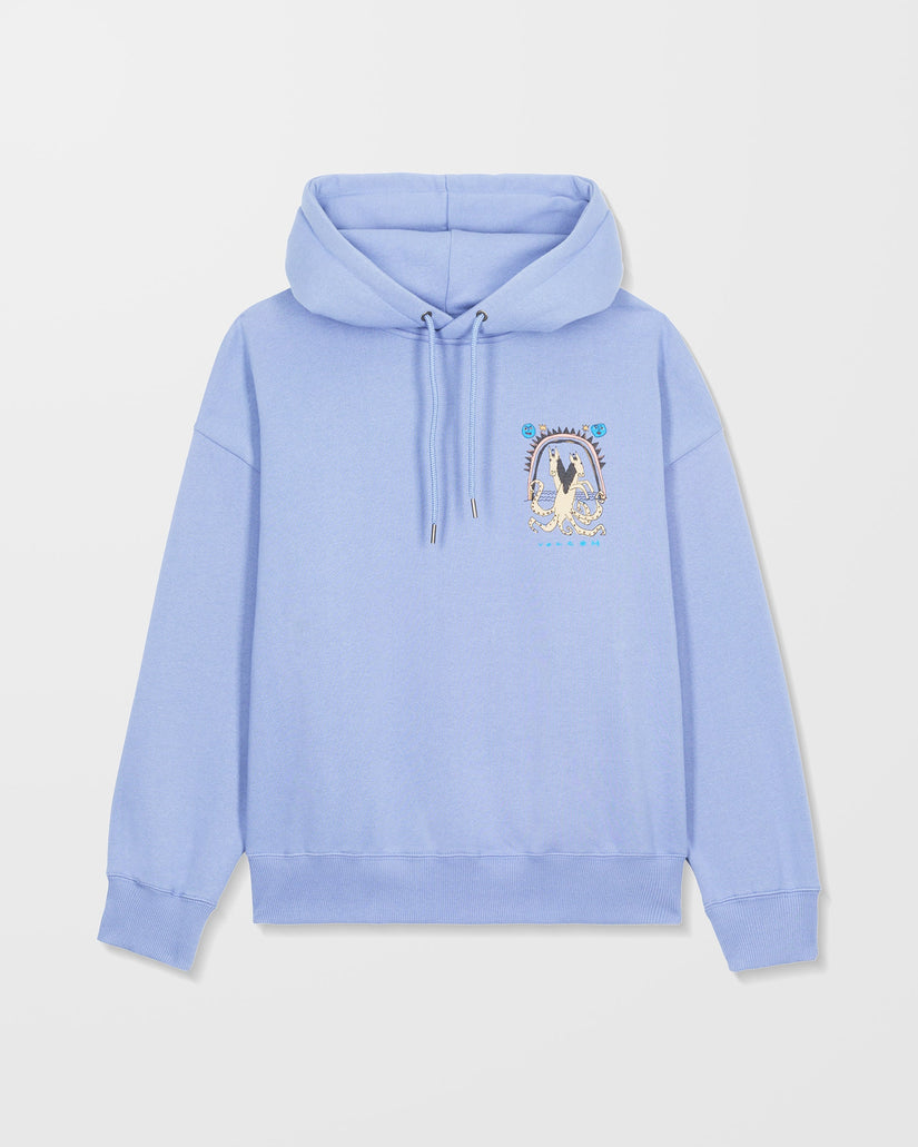 Volcom Womens Moove On Hoodie - Carolina Blue - ManGo Surfing