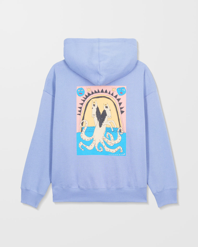 Volcom Womens Moove On Hoodie - Carolina Blue - ManGo Surfing
