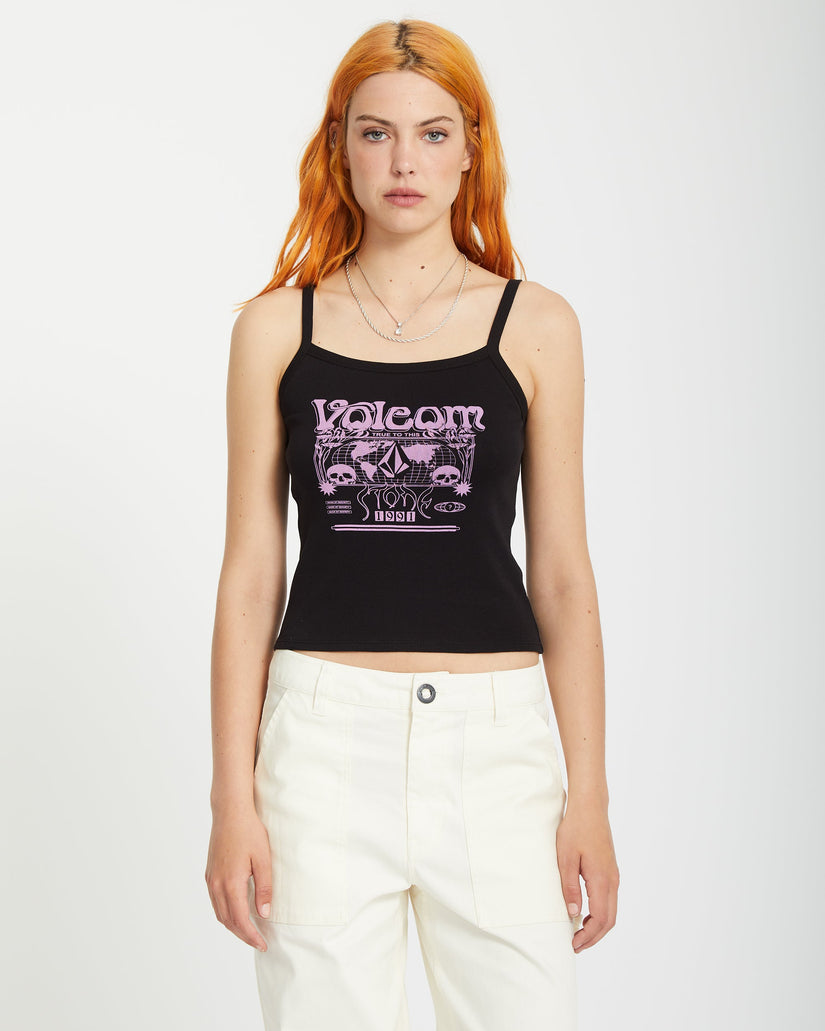 Volcom Womens 1991 Strappy Tank Top - Black - ManGo Surfing