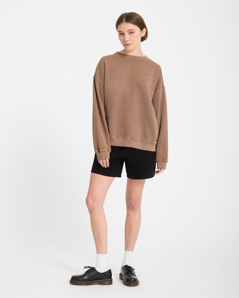 Volcom Womens Stone Soft Sweater - Pale Khaki