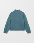 Volcom Womens Stone Soft Quarter Zip Sweatshirt - Emerald Green - ManGo Surfing