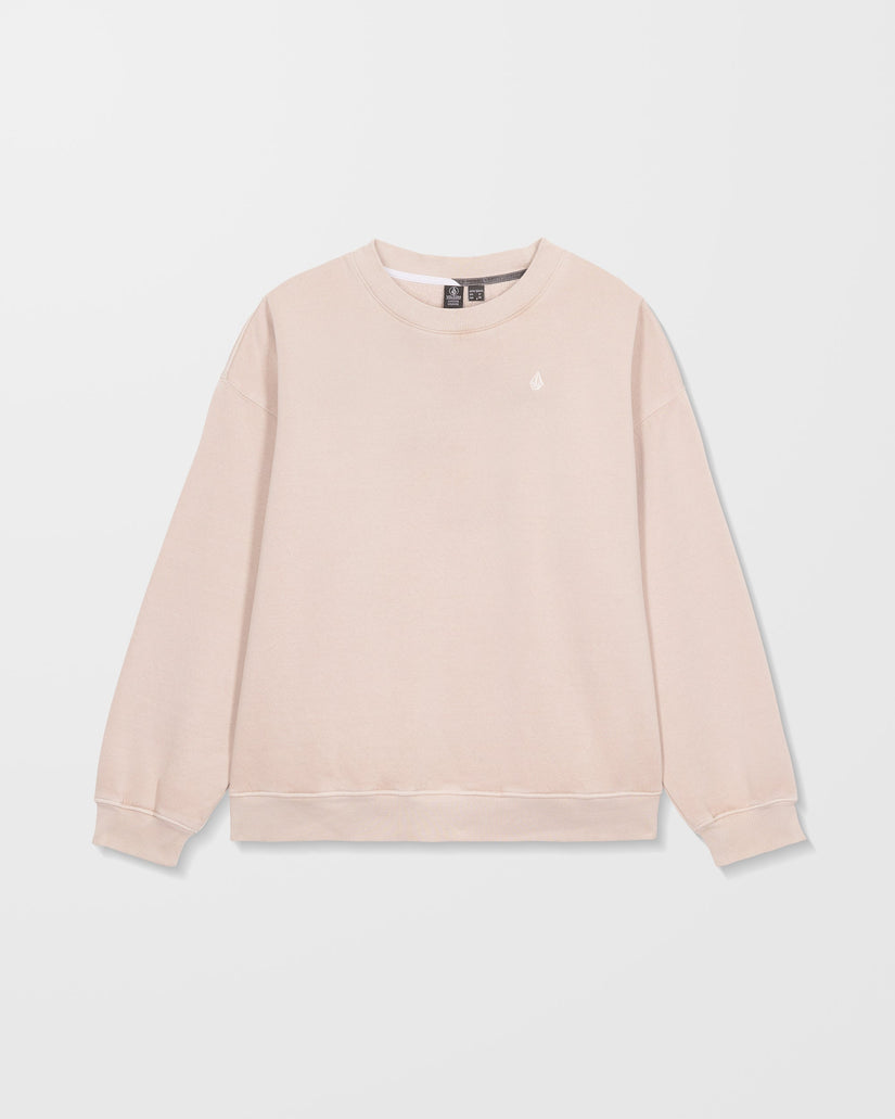 Volcom Womens Stone Soft Sweatshirt - Khakiest - ManGo Surfing