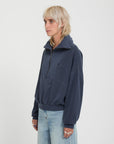 Volcom Womens Reetrocity Quarter Zip Sweatshirt - Storm Blue