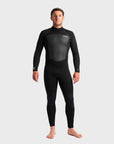 C-Skins Legend 5/4/3 Mens Back Zip Steamer Wetsuit - Black/Black/Anthracite - ManGo Surfing