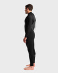 C-Skins Legend 5/4/3 Mens Back Zip Steamer Wetsuit - Black/Black/Anthracite - ManGo Surfing