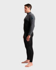 C-Skins Session 3/2mm Mens Back Zip Wetsuit - Black Charcoal Diamond - ManGo Surfing