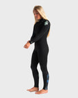 C-Skins Solace 4/3 Chest Zip Wetsuit - Raven Black/Unity/Green Ash - ManGo Surfing