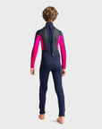 C-Skins Element 3/2 Junior Kids Wetsuit - Slate/Magenta/Multi - ManGo Surfing