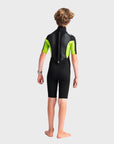 C-Skins Element 3/2 Junior Shortie Wetsuit - Black/Lime Multi - ManGo Surfing