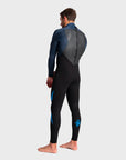 C-Skins Legend 3:2mm Mens Back Zip Wetsuit - Black/Bluestone/Cyan - ManGo Surfing