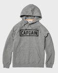 Captain Fin Mens Shweaty Naval Pullover Hoodie - Heather Grey - ManGo Surfing