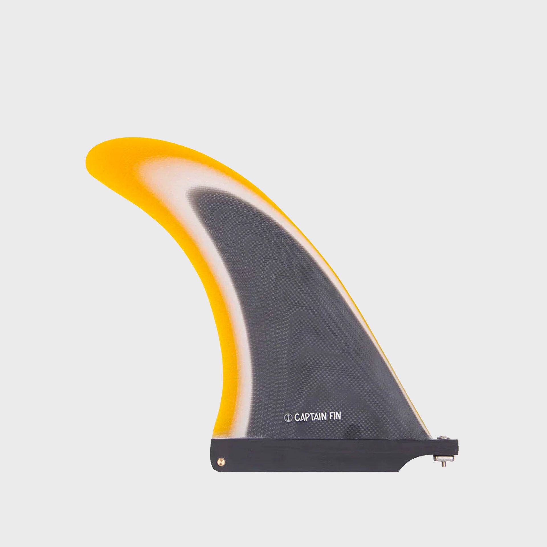Captain Fin Tyler Warren Raked Longboard Fin - 8" - Black/White/Gold - ManGo Surfing
