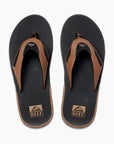Reef Mens Fanning Sandals - Black and Tan - ManGo Surfing