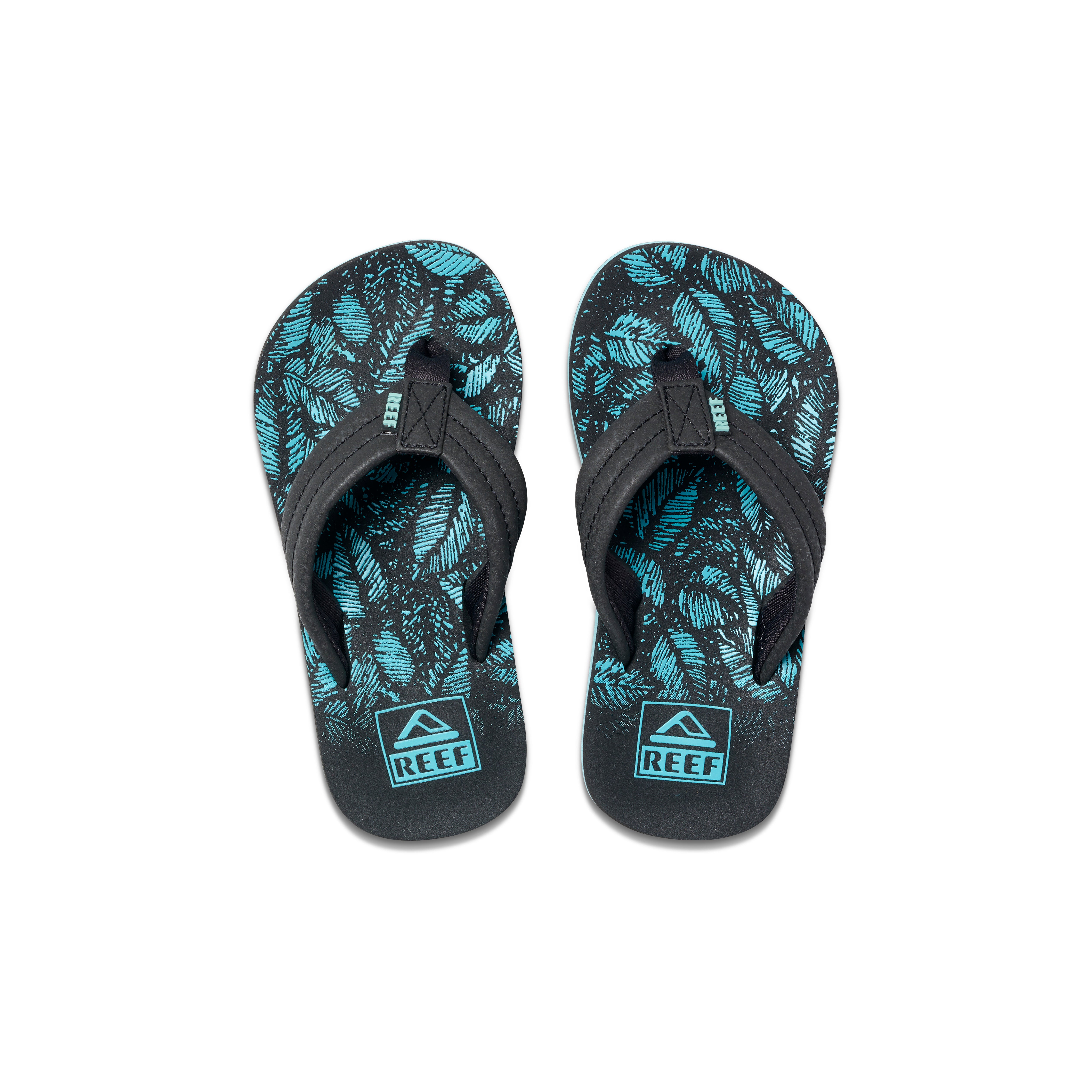 Reef Kids Ahi Flip Flops - Aquifer Palm - ManGo Surfing