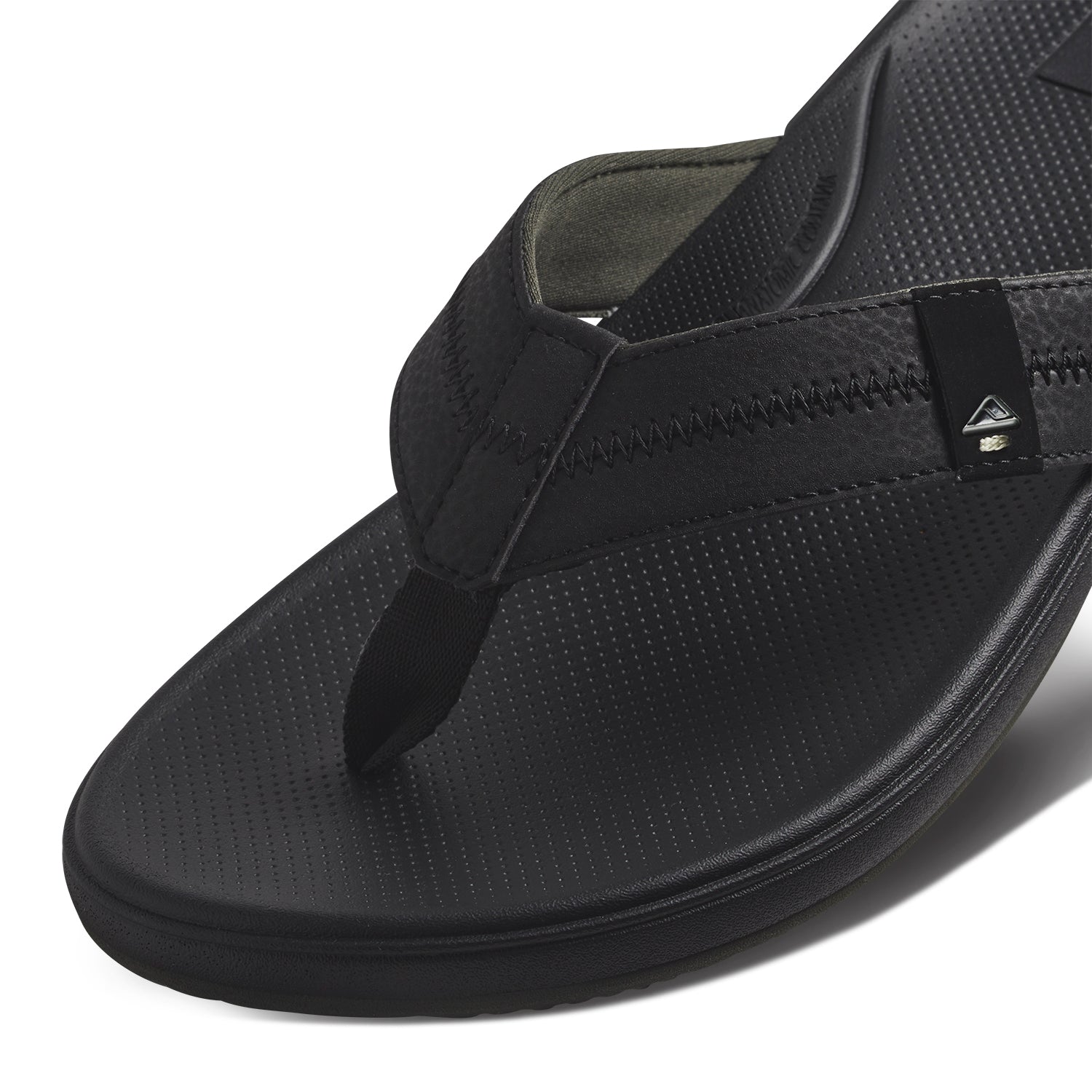 Reef Mens Cushion Phantom 2.0 Flip Flops - Black - ManGo Surfing