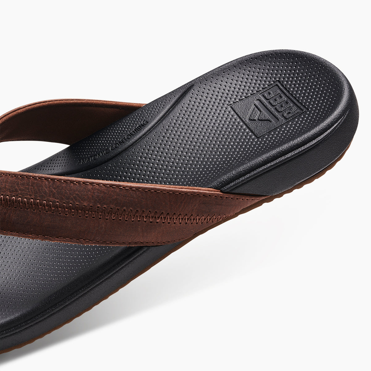 Reef Mens Cushion Phantom 2.0 Leather - Brown/Black - ManGo Surfing