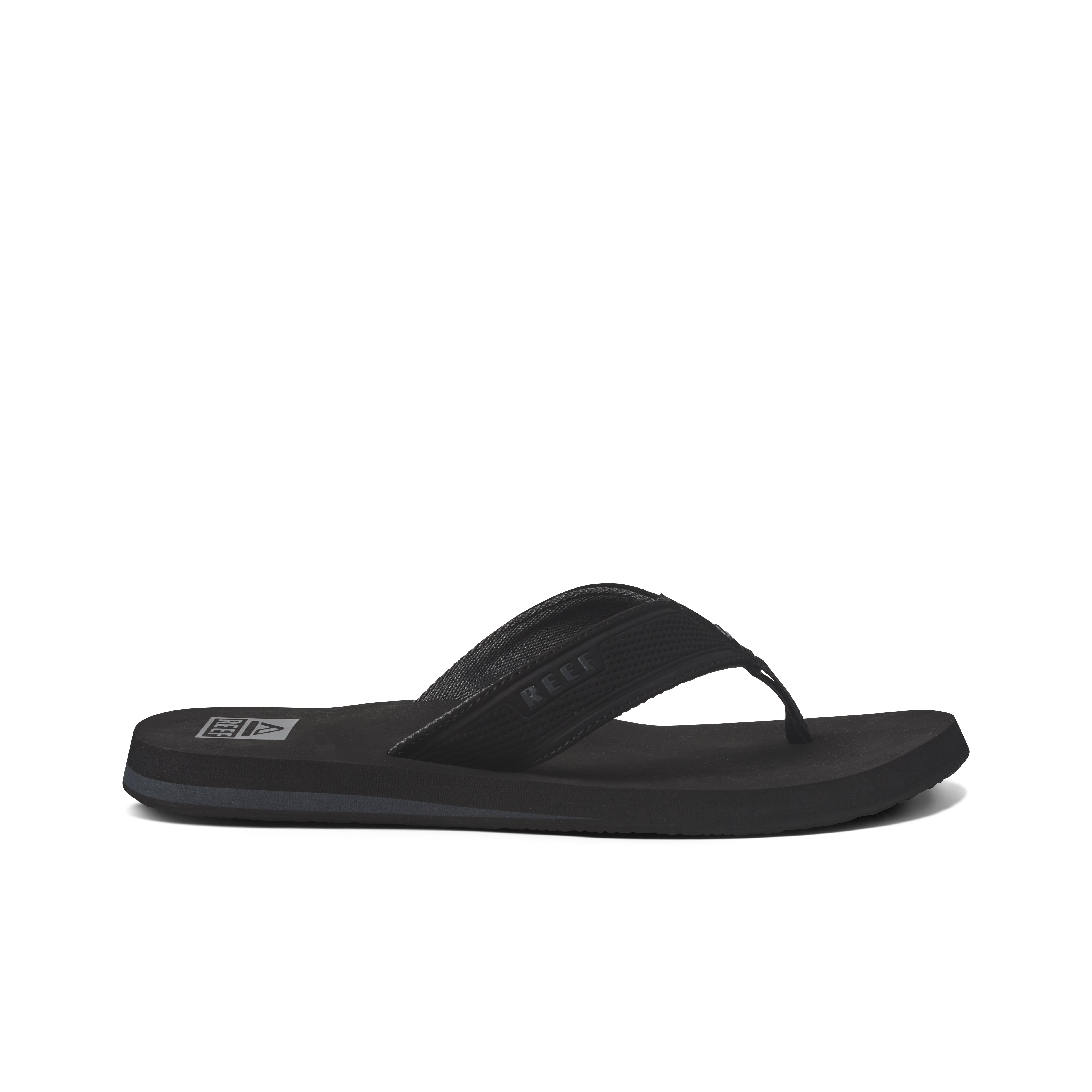 Reef Mens The Layback Flip Flops - Black - ManGo Surfing