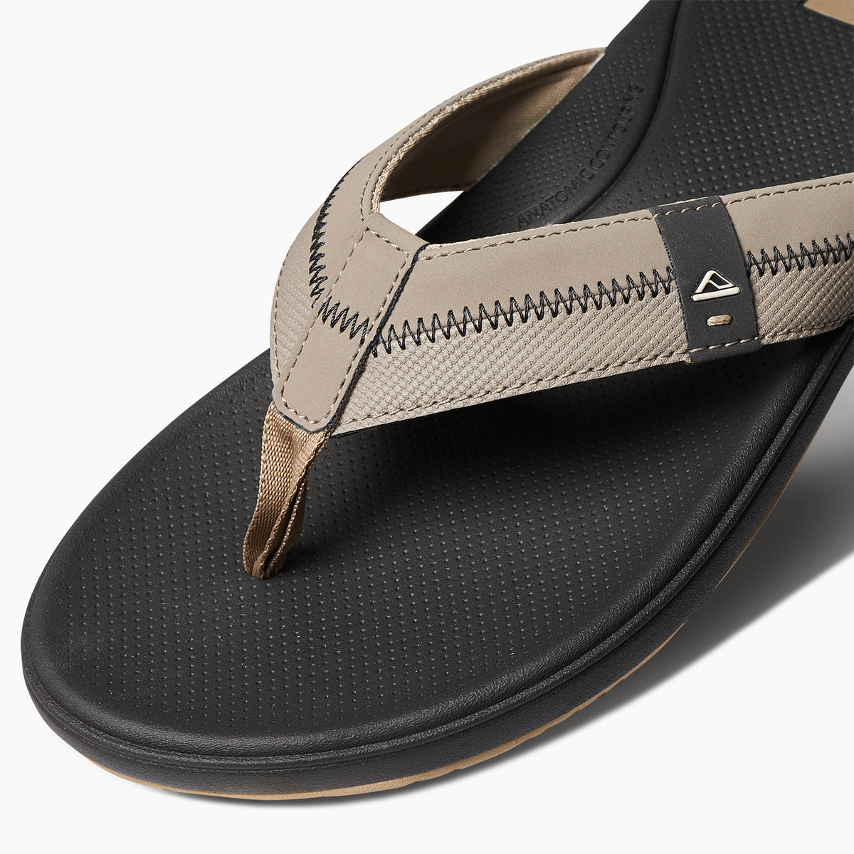 Reef Mens Cushion Phantom 2.0 Flip Flops - Fossil/Raven
