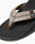 Reef Mens Cushion Phantom 2.0 Flip Flops - Fossil/Raven