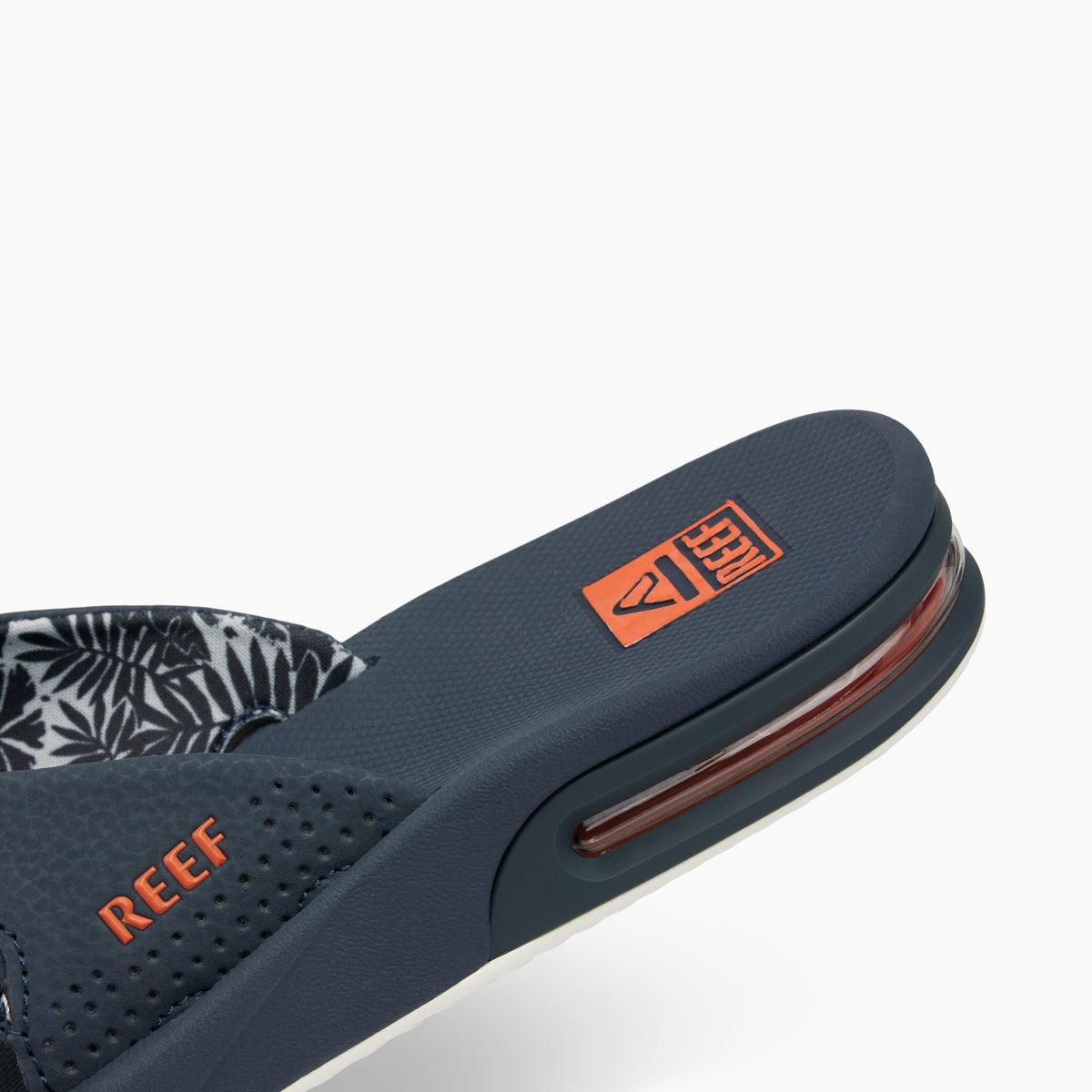 Reef Mens Fanning Sandals - Navy/Orange Tropic - ManGo Surfing