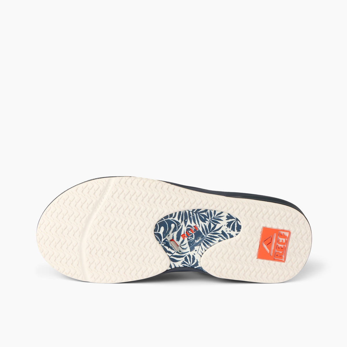 Reef Mens Fanning Sandals - Navy/Orange Tropic - ManGo Surfing