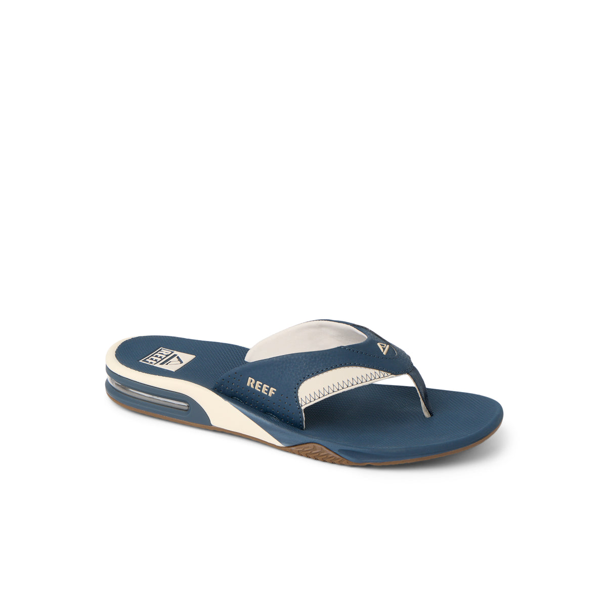 Reef Mens Fanning Flip Flops - Navy/Oat