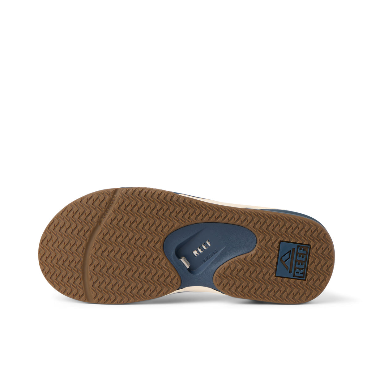 Reef Mens Fanning Flip Flops - Navy/Oat