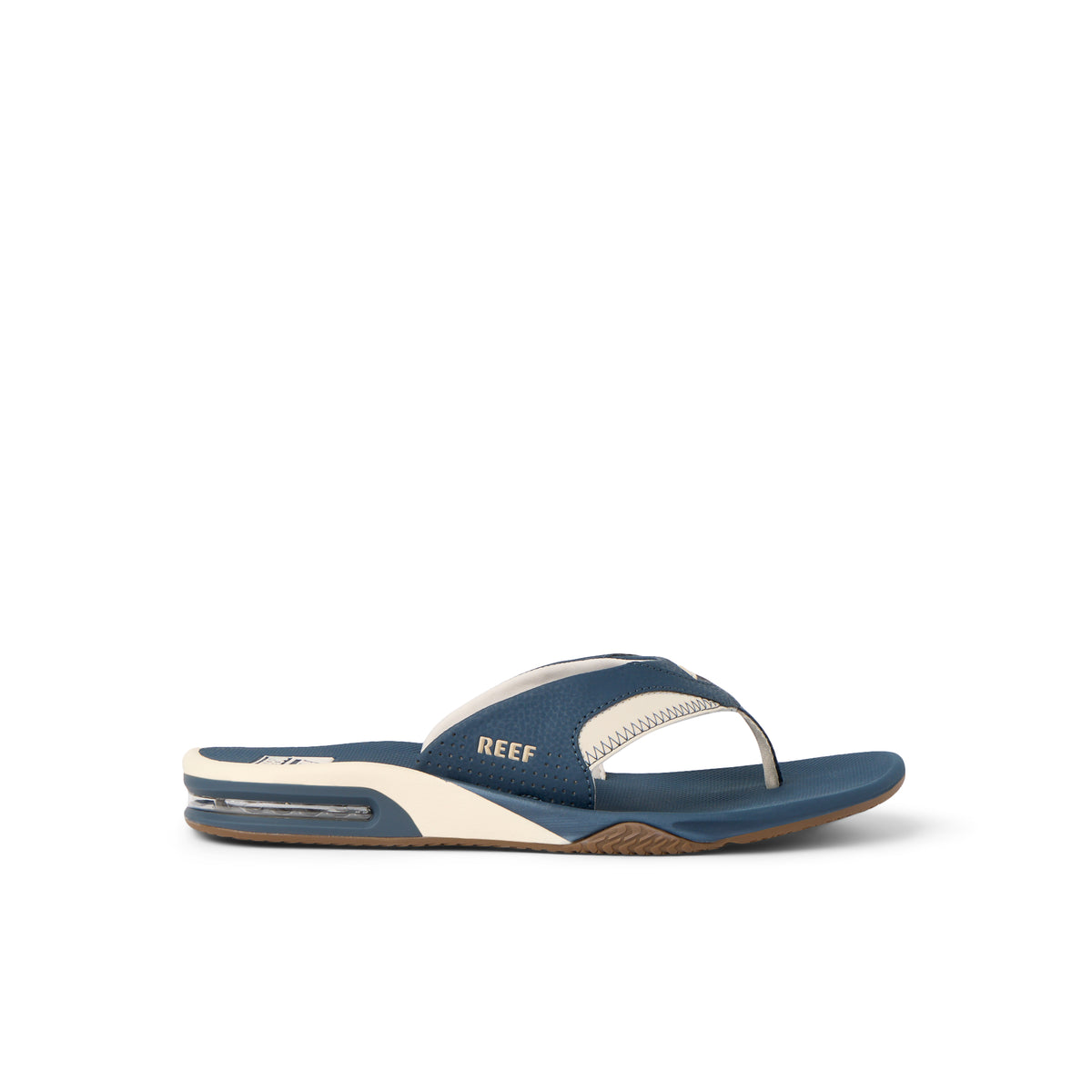 Reef Mens Fanning Flip Flops - Navy/Oat