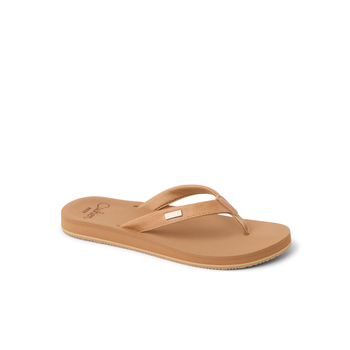 Reef Womens Baja Sands Flip Flops - Almond