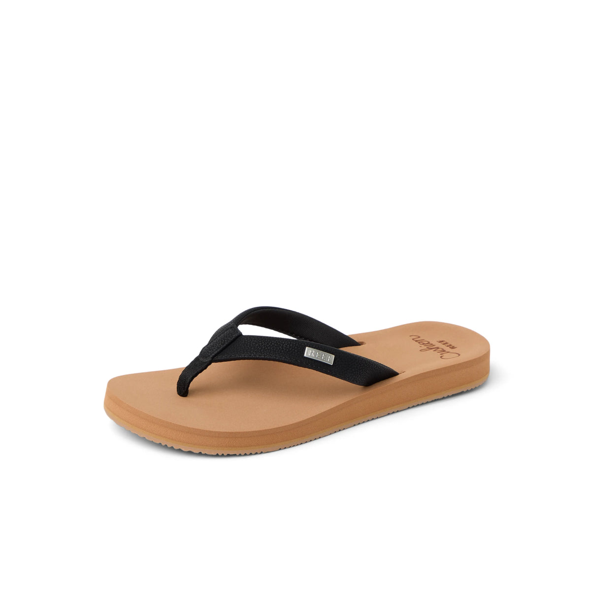 Reef Womens Baja Sands Flip Flops - Black/Tan