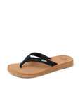 Reef Womens Baja Sands Flip Flops - Black/Tan