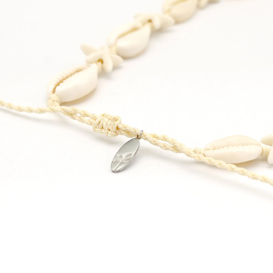 Pineapple Island Kahakai Cowrie Shell and Starfish Necklace - White