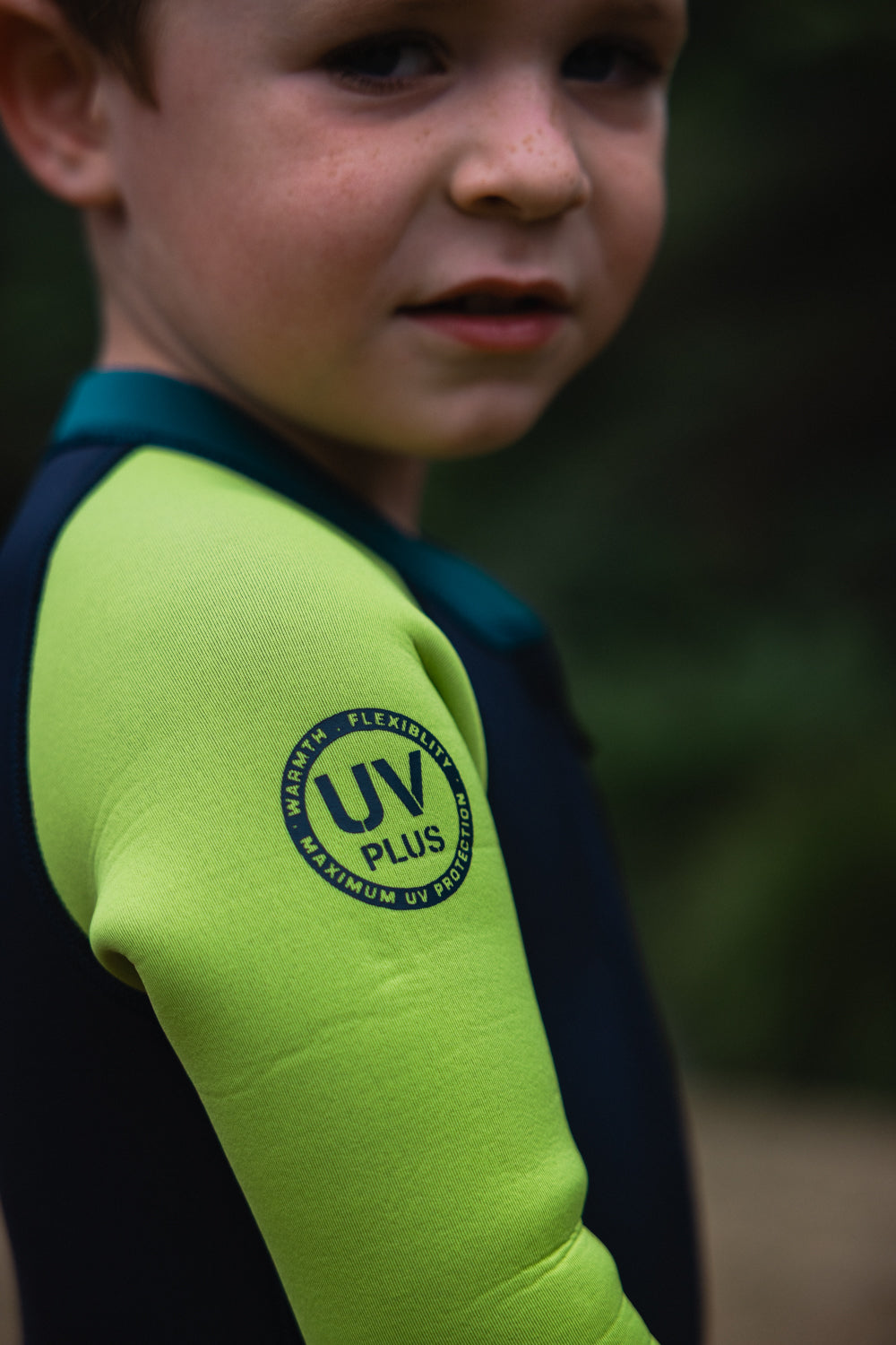 C-Skins C-Kids NuWave Baby FZ Steamer - Bluestone/Lime