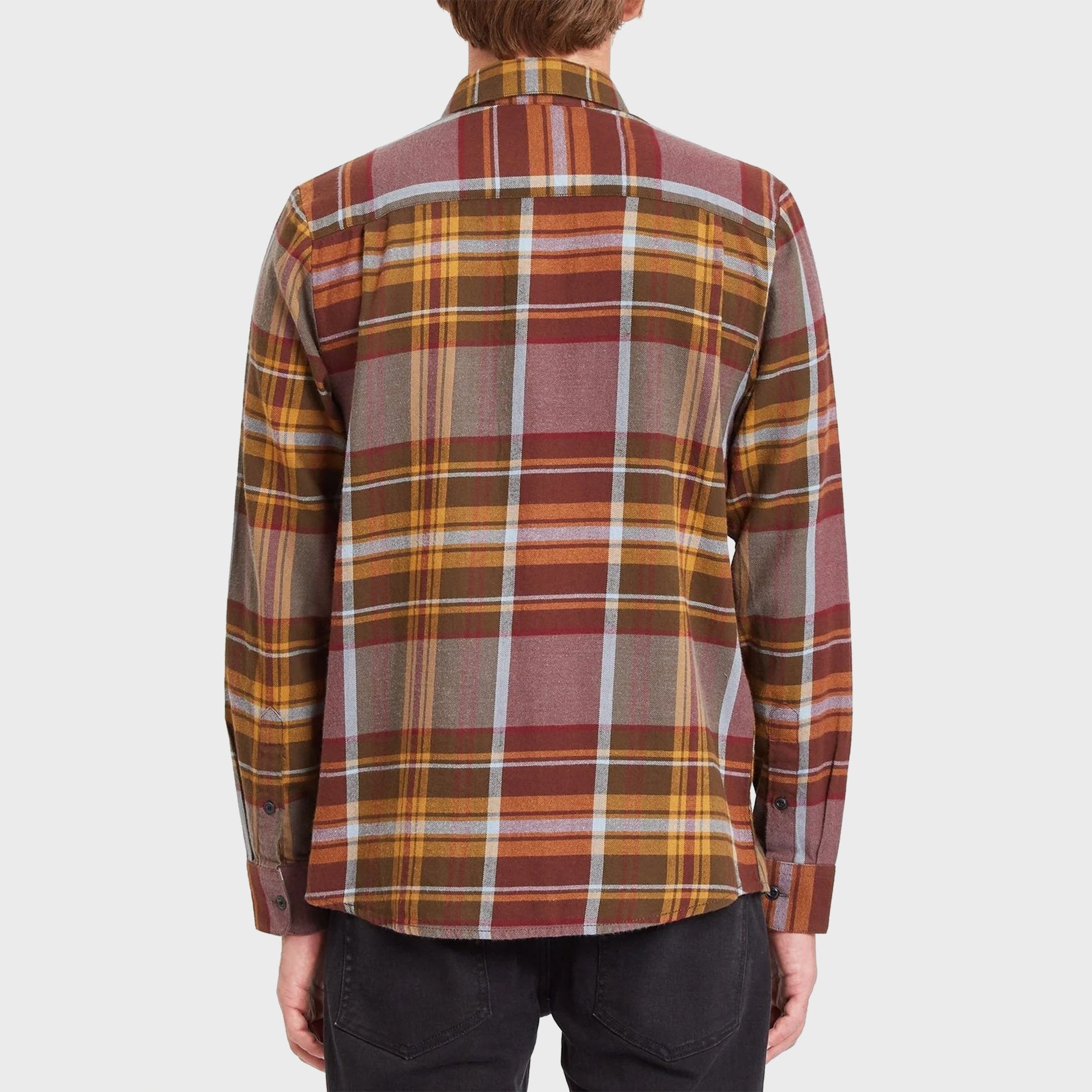 Caden Plaid Mens Shirt - Port - ManGo Surfing