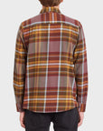 Caden Plaid Mens Shirt - Port - ManGo Surfing