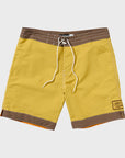 Captain Fin Mens Ads Free Gram 18" Boardshorts - Mineral Yellow - ManGo Surfing